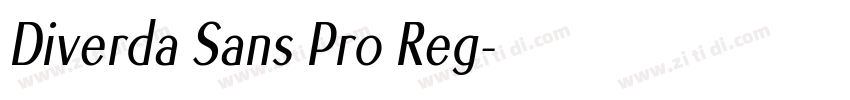 Diverda Sans Pro Reg字体转换